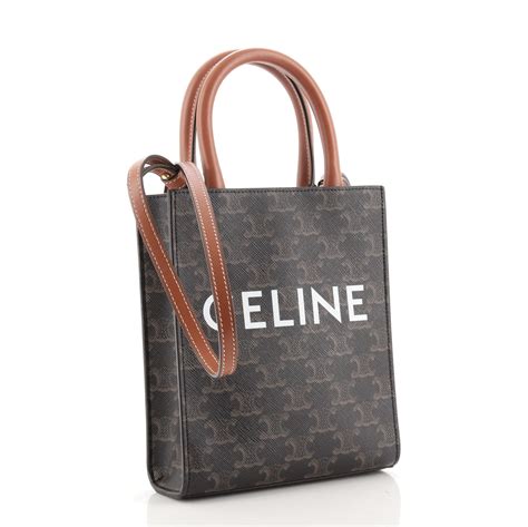 celine paris canvas tote|celine canvas triomphe.